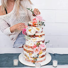 Load image into Gallery viewer, Five-Tier Kit (12", 10", 8", 6", 4" Boards with Wooden Dowels, Straw Dowels, and Pre-Cut Parchment Paper Circles)